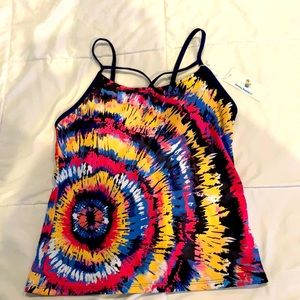 NWT tye-dye tankini top from beachsissi